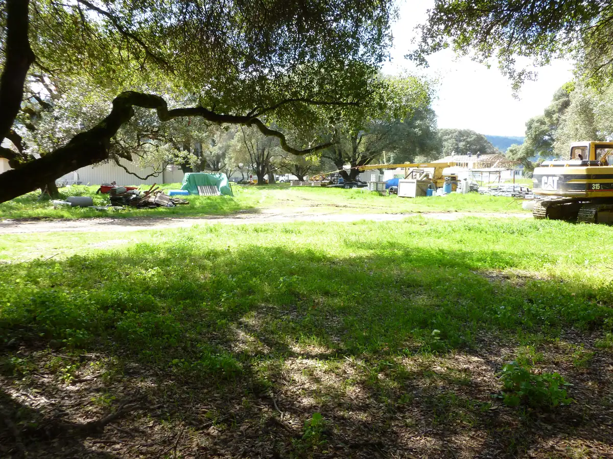 Hole 15 at the Anderson Valley Brewing disc golf course in Boonville, CA
